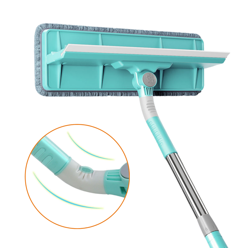 Mop plat Dreamramp® 2 în 1 cu cap rotativ la 180°