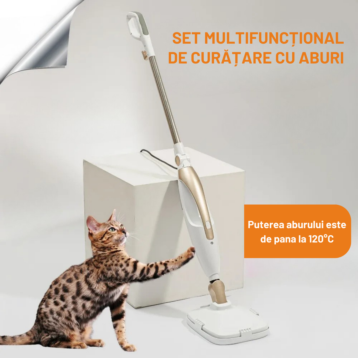 Mop cu aburi Dreamramp® pentru podele, saltele și mobilier