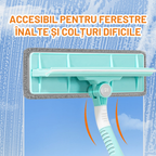 Mop plat cu racletă pentru geamuri Dreamramp®, cap de 28 cm