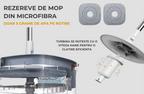 Mop rotativ Dreamramp® Rotund Alb-Portocaliu cu separarea apei curate de cea murdară