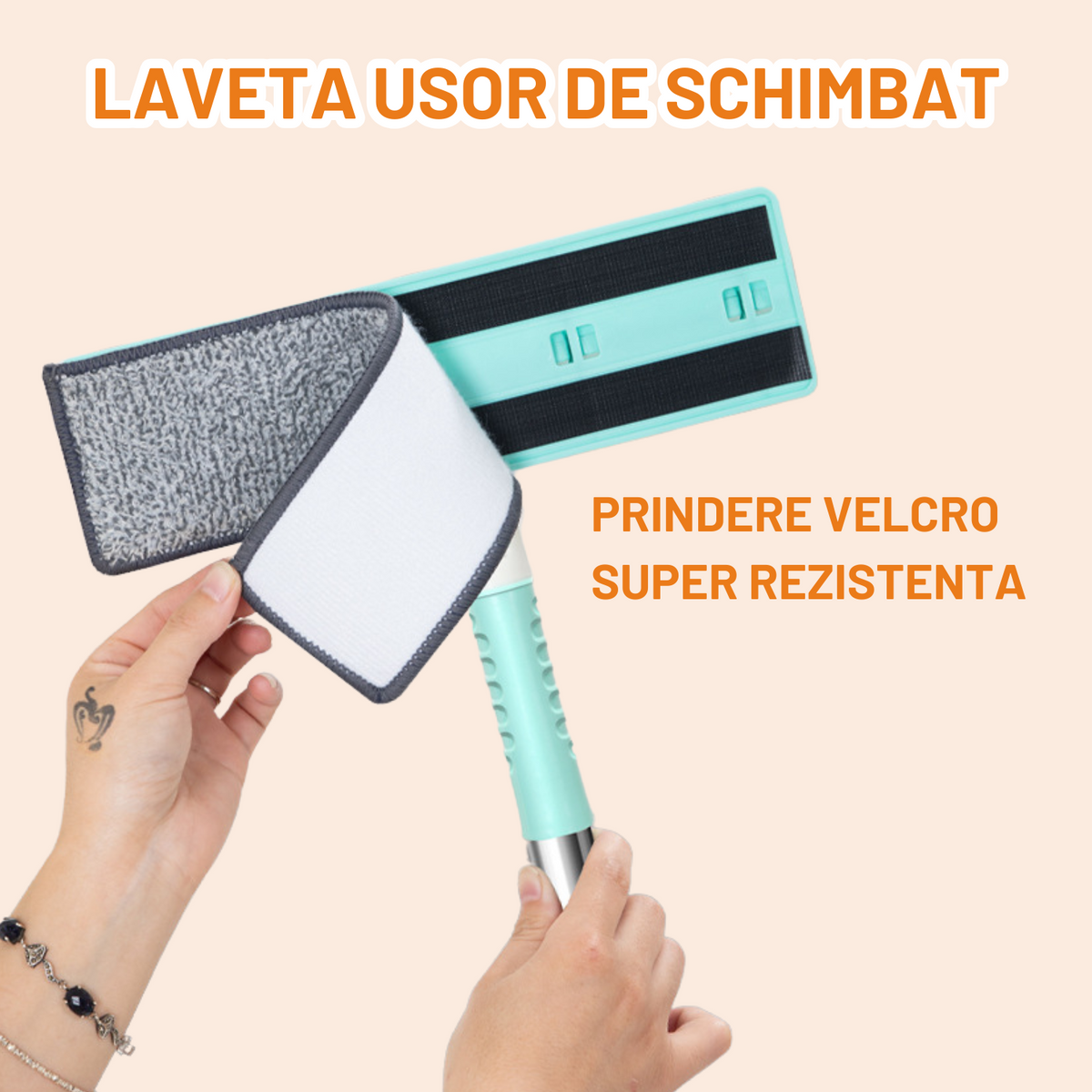 Mopul plat Dreamramp® 2 în 1 pentru colțuri și ferestre înalte