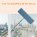 Mop plat 2 în 1 Dreamramp® cu racletă, pentru suprafețe delicate