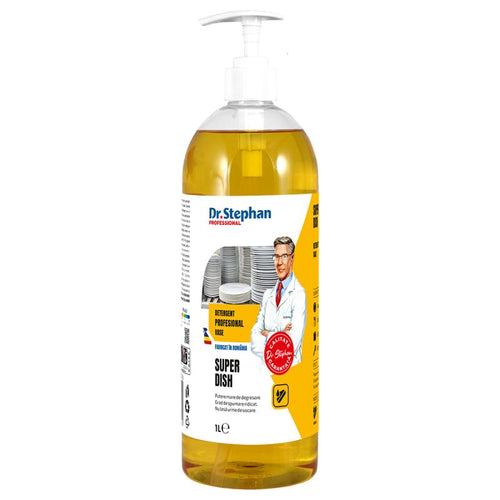 Detergent de vase concentrat 1 L, flacon cu pompiță dozatoare