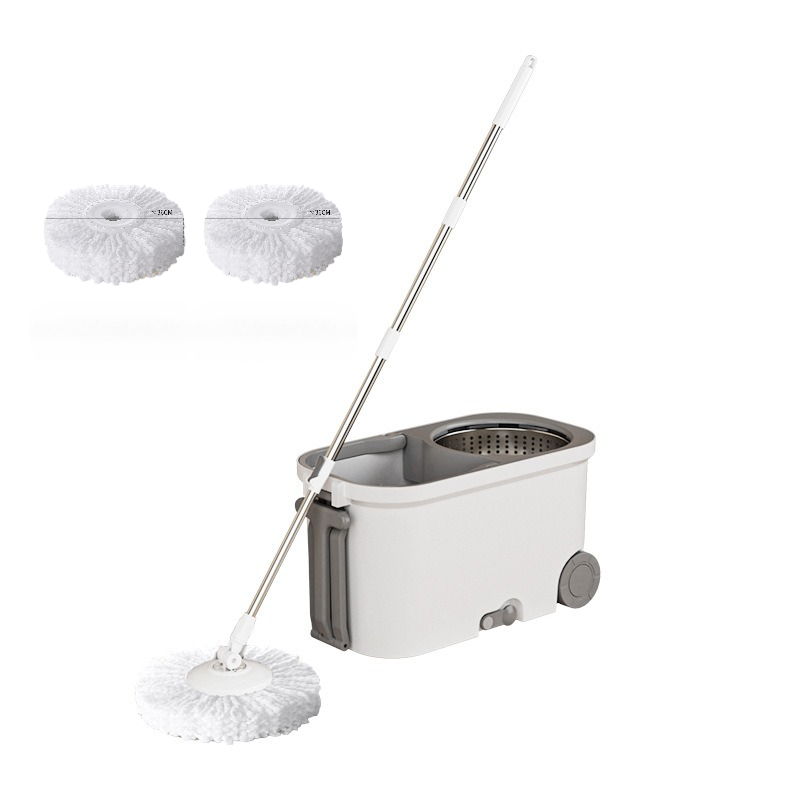 Găleată cu mop Dreamramp cu roți și centrifugă din inox