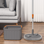 Mop rotativ pătrat Dreamramp SOFT pentru parchet cu găleată compactă – imagine 8