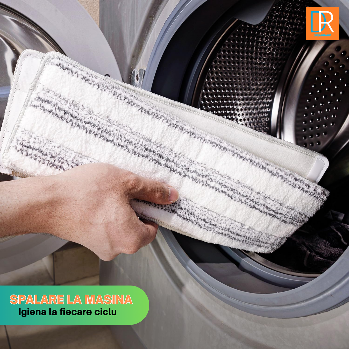 Rezerva din microfibră pentru mop plat Dreamramp®, vedere de ansamblu