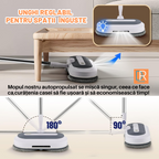 Mopul electric Dreamramp® cu unghi reglabil, pentru spații înguste