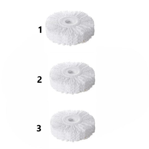 Set 3 rezerve clasice din microfibră pentru mop rotativ cu centrifugă Dreamramp