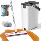 Mop plat Dreamramp® cu găleată și rezerve din microfibră
